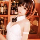 蠢沫沫《加藤惠兔女郎》主题写真：40张全套美图