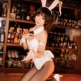 蠢沫沫《加藤惠兔女郎》主题写真：40张全套美图