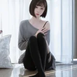 许岚《半透毛衣》主题写真：40张全套美图