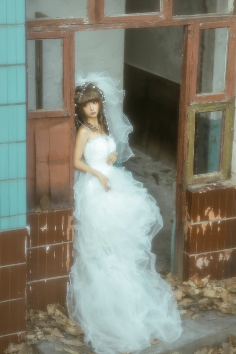 蠢沫沫《二月T3订阅《婚纱》主题写真：61张全套美图