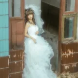 蠢沫沫《二月T3订阅《婚纱》主题写真：61张全套美图