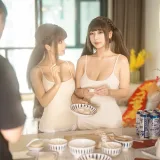 蠢沫沫《双人新年贺岁（&浅安安）》主题写真：103张全套美图