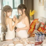 蠢沫沫《双人新年贺岁（&浅安安）》主题写真：103张全套美图