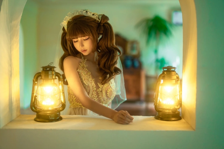 蠢沫沫《三月T1订阅《烛灯》》主题写真：39张全套美图