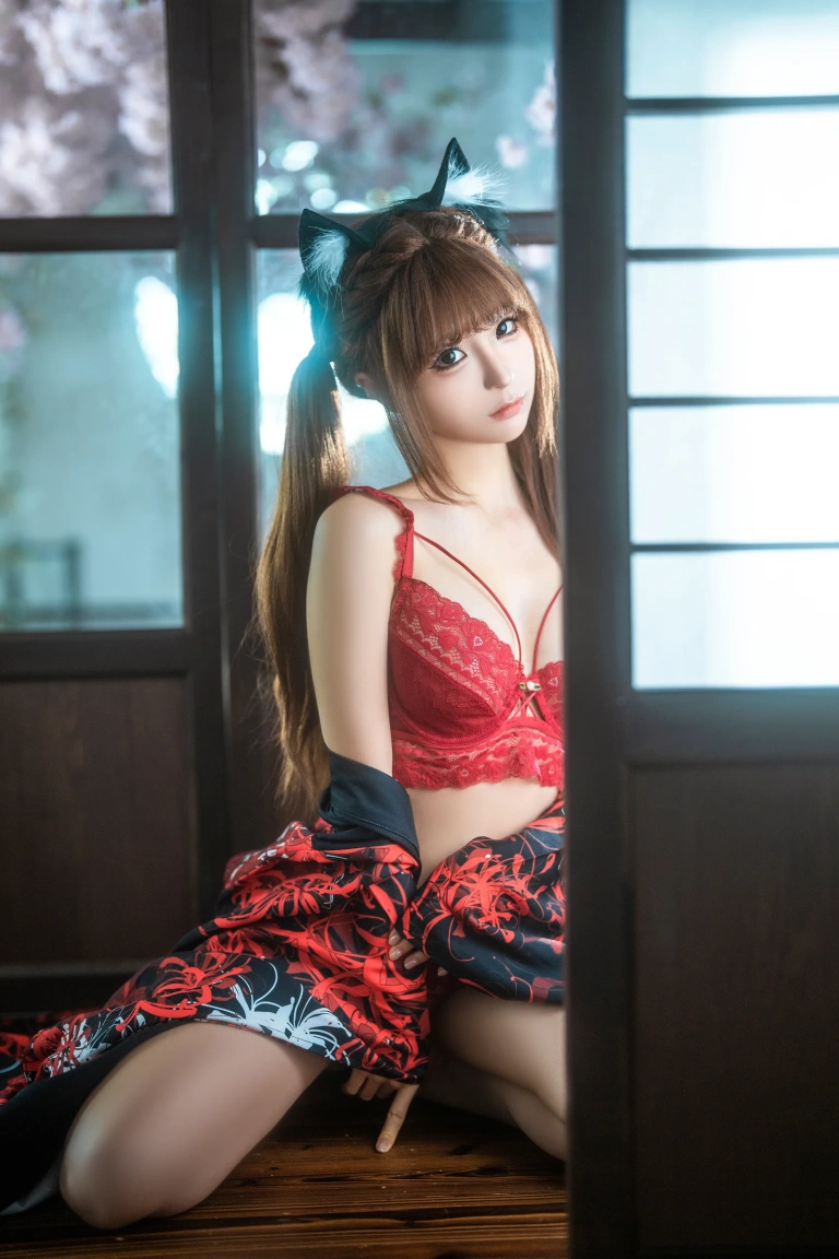 蠢沫沫《三月T2订阅《捆绑和服》》主题写真：55张全套美图