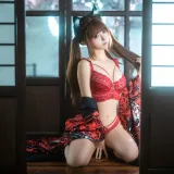 蠢沫沫《三月T2订阅《捆绑和服》》主题写真：55张全套美图