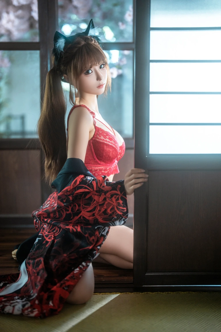 蠢沫沫《三月T2订阅《捆绑和服》》主题写真：55张全套美图