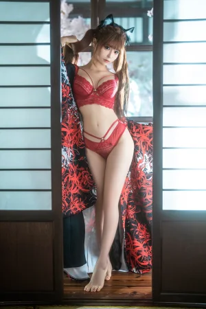 蠢沫沫《三月T2订阅《捆绑和服》》主题写真：55张全套美图