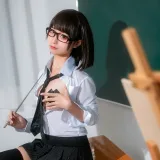 蠢沫沫《教师》主题写真：26张全套美图