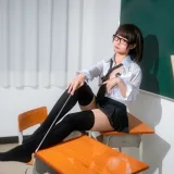 蠢沫沫《教师》主题写真：26张全套美图