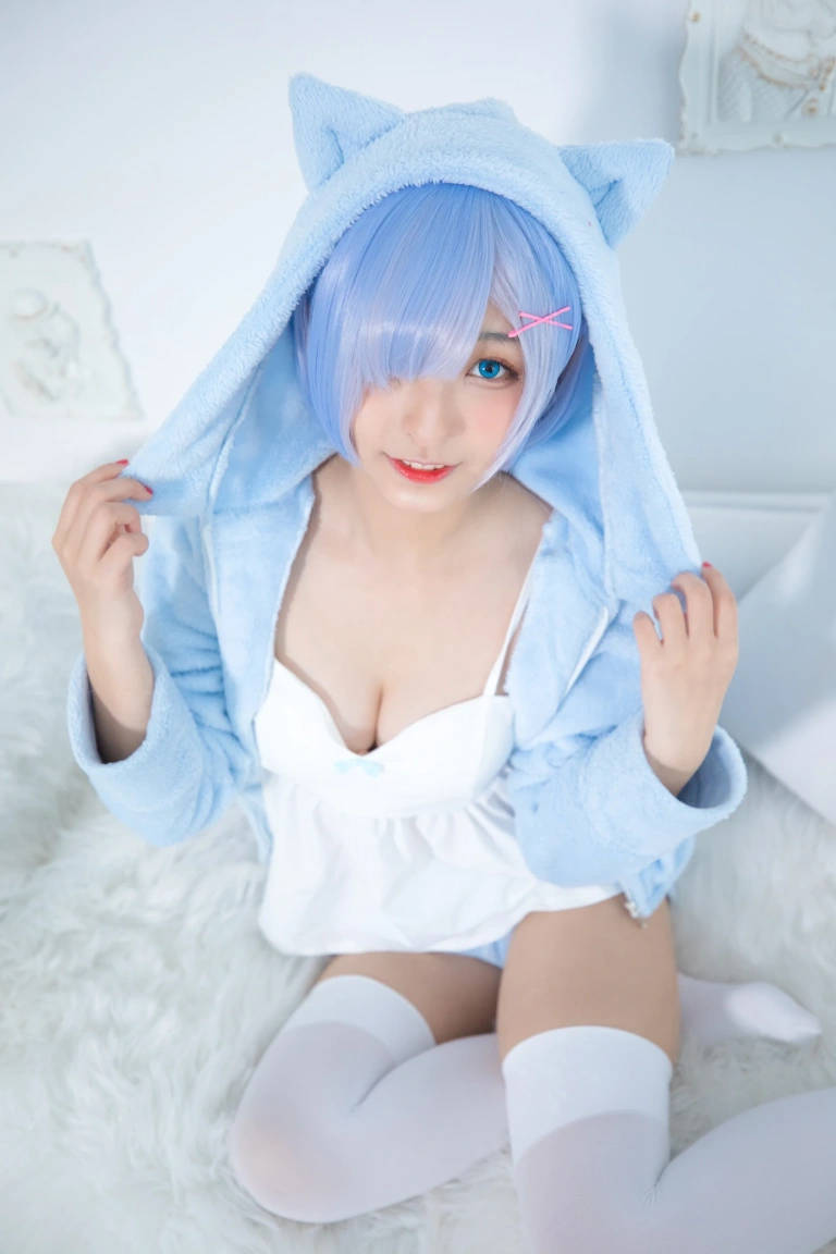 神楽坂真冬《第二季 序号8：蕾姆《Milk by blue》》主题写真：150张全套美图