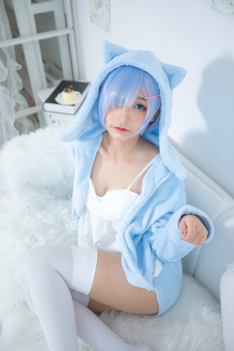 神楽坂真冬《第二季 序号8：蕾姆《Milk by blue》》主题写真：150张全套美图