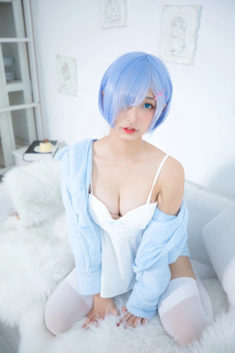 神楽坂真冬《第二季 序号8：蕾姆《Milk by blue》》主题写真：150张全套美图