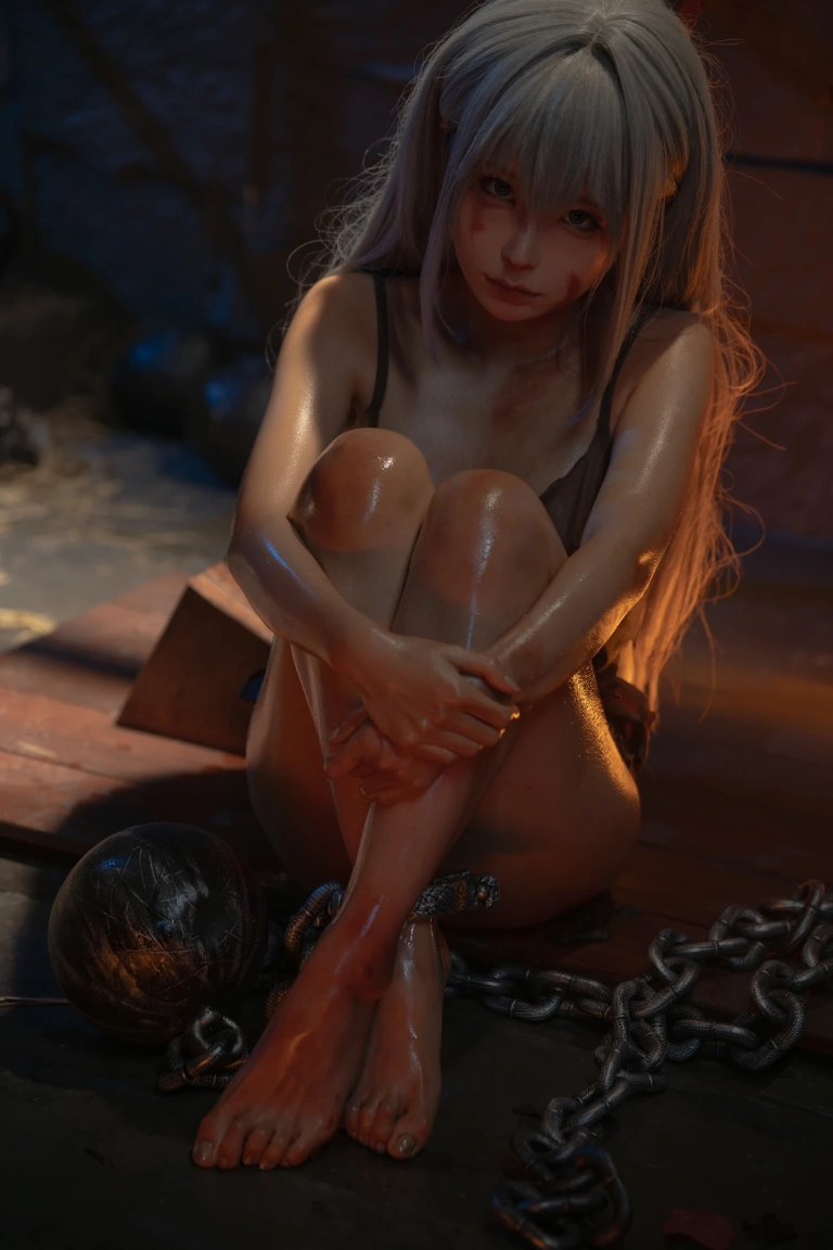 蠢沫沫《奴隶少女希尔薇》主题写真：83张全套美图，含2个视频
