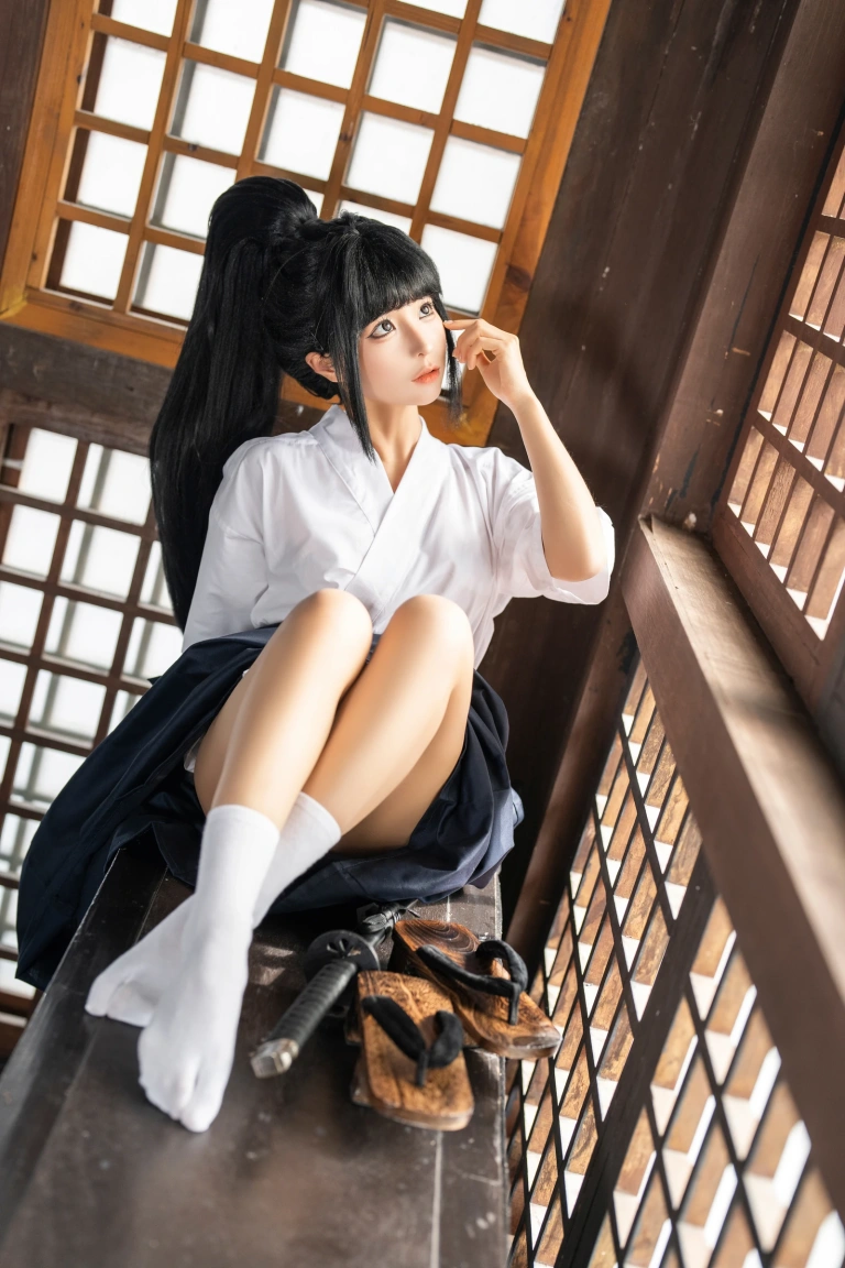 蠢沫沫《四月T2订阅《武士》》主题写真：65张全套美图