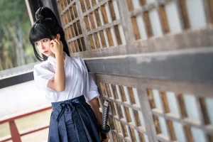 蠢沫沫《四月T2订阅《武士》》主题写真：65张全套美图