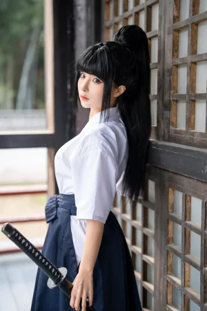 蠢沫沫《四月T2订阅《武士》》主题写真：65张全套美图