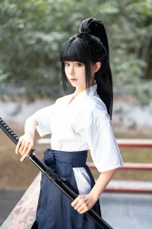 蠢沫沫《四月T2订阅《武士》》主题写真：65张全套美图