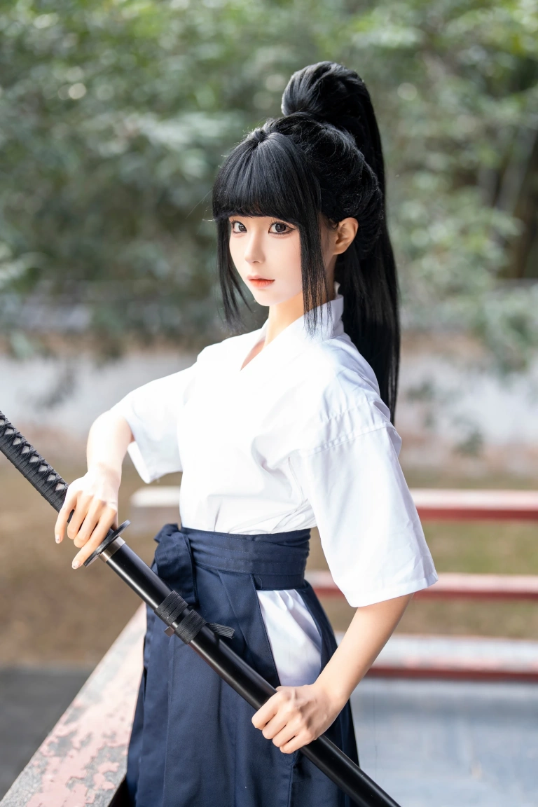 蠢沫沫《四月T2订阅《武士》》主题写真：65张全套美图