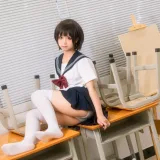 蠢沫沫《教室》主题写真：61张全套美图