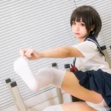 蠢沫沫《教室》主题写真：61张全套美图