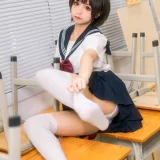 蠢沫沫《教室》主题写真：61张全套美图