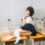 蠢沫沫《教室》主题写真：61张全套美图