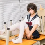 蠢沫沫《教室》主题写真：61张全套美图