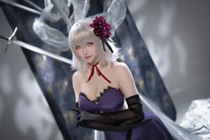 星之迟迟《2025年5月计划B FGO 黑贞德alter嘉年华礼服》主题写真：33张全套美图