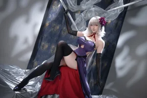 星之迟迟《2025年5月计划B FGO 黑贞德alter嘉年华礼服》主题写真：33张全套美图