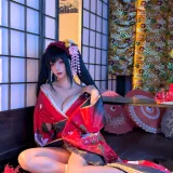 蠢沫沫《狂三和服cos》主题写真：261张全套美图，含9个视频