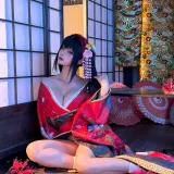 蠢沫沫《狂三和服cos》主题写真：261张全套美图，含9个视频