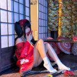 蠢沫沫《狂三和服cos》主题写真：261张全套美图，含9个视频