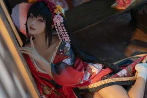 蠢沫沫《狂三和服cos》主题写真：261张全套美图，含9个视频