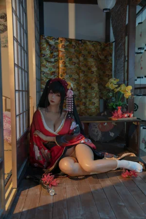 蠢沫沫《狂三和服cos》主题写真：261张全套美图，含9个视频