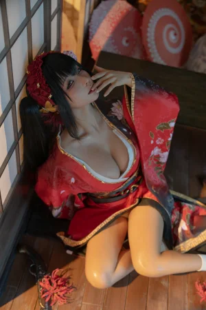 蠢沫沫《狂三和服cos》主题写真：261张全套美图，含9个视频