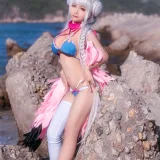 蠢沫沫《可畏泳装》主题写真：41张全套美图