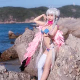 蠢沫沫《可畏泳装》主题写真：41张全套美图