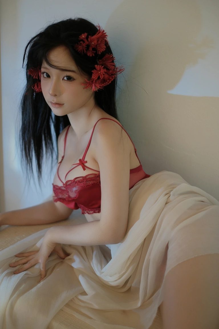 蠢沫沫《2024年会员 红》主题写真：29张全套美图