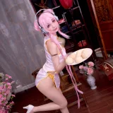 周叽是可爱兔兔《旗袍索尼子》主题写真：14张全套美图