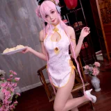 周叽是可爱兔兔《旗袍索尼子》主题写真：14张全套美图