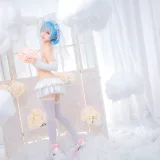 蠢沫沫《雷姆花嫁》主题写真：44张全套美图