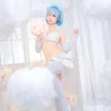 蠢沫沫《雷姆花嫁》主题写真：44张全套美图