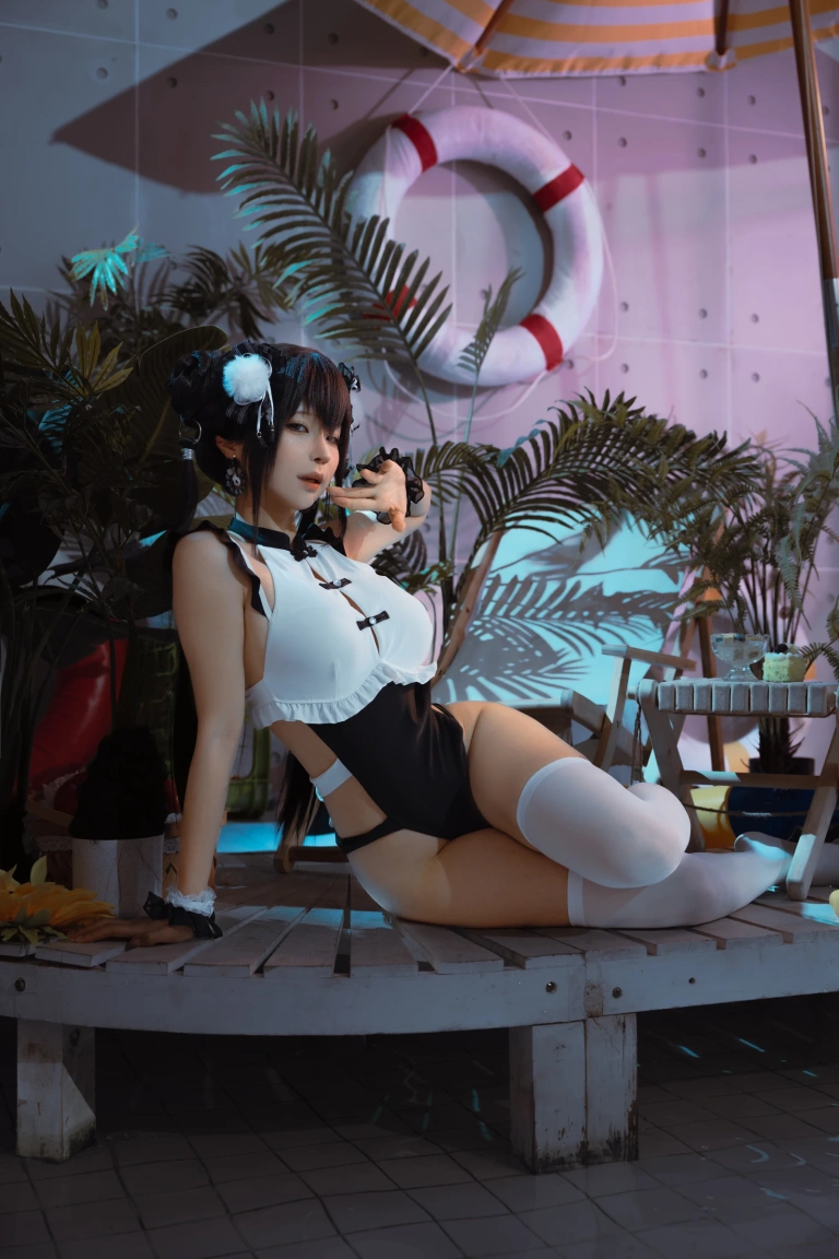 蠢沫沫《熊猫娘》主题写真：105张全套美图