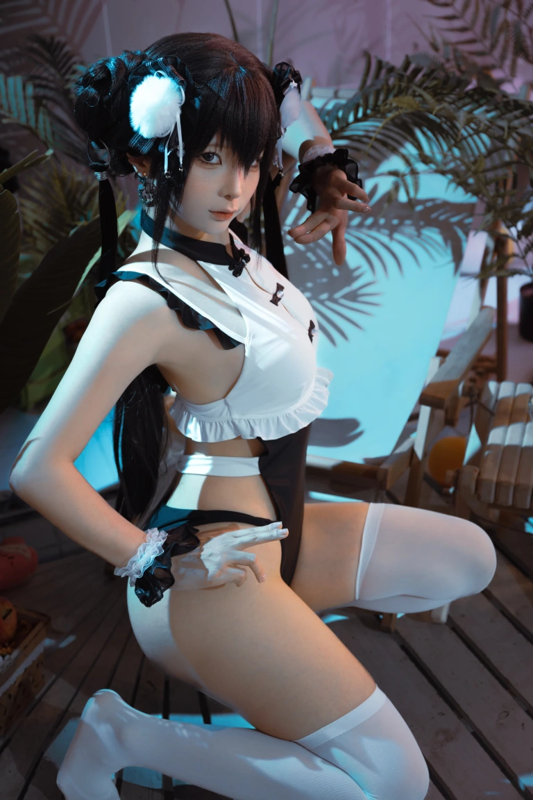 蠢沫沫《熊猫娘》主题写真：105张全套美图