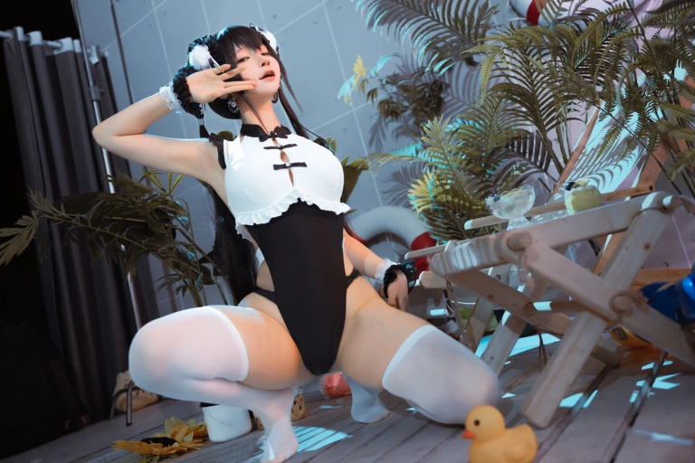 蠢沫沫《熊猫娘》主题写真：105张全套美图