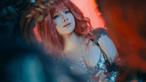 蠢沫沫《黑天使》主题写真：238张全套美图，含2个视频