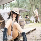 蠢沫沫《露营》主题写真：53张全套美图