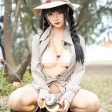 蠢沫沫《露营》主题写真：53张全套美图