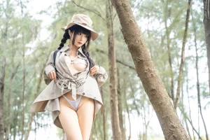 蠢沫沫《露营》主题写真：53张全套美图